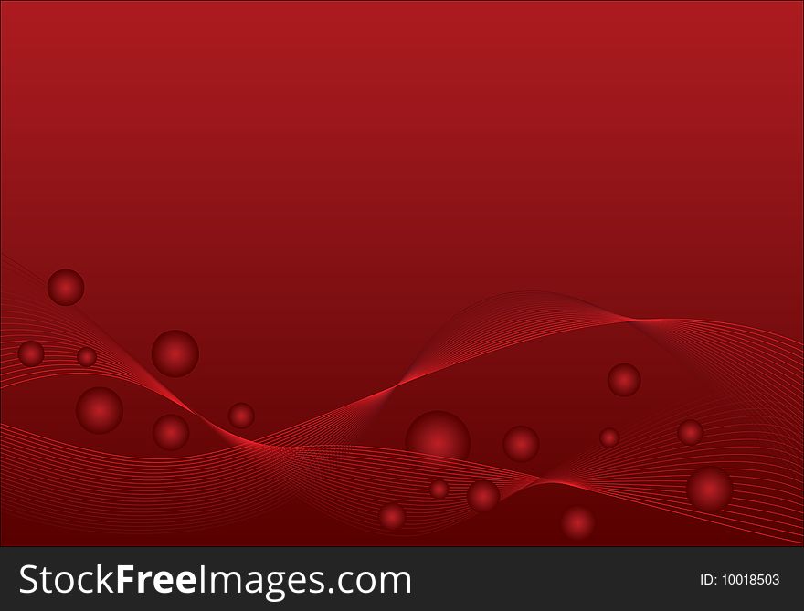 Abstract red background with wave. Abstract red background with wave.