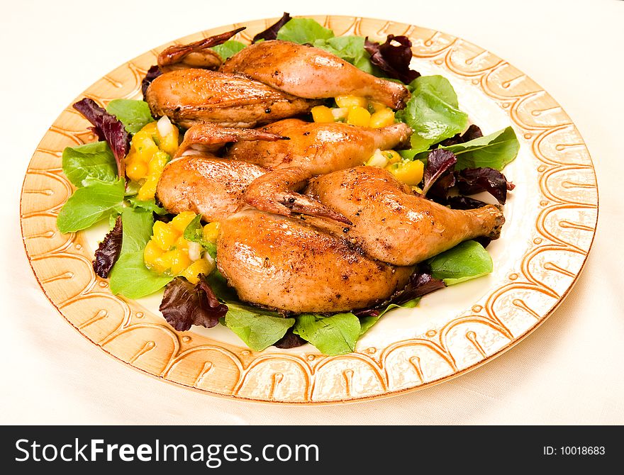 Cornish Hen Serving Platter