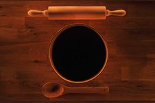 Rolling Pin Bowl And Spoon Royalty Free Stock Photos Rolling Pin Bowl And Spoon Royalty Free Stock Photos
