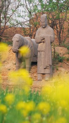Stone Figures At Songling Royalty Free Stock Images Stone Figures At Songling Royalty Free Stock Images