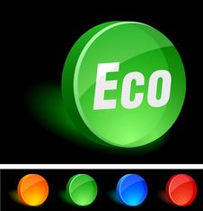 Eco Icon. Stock Photo