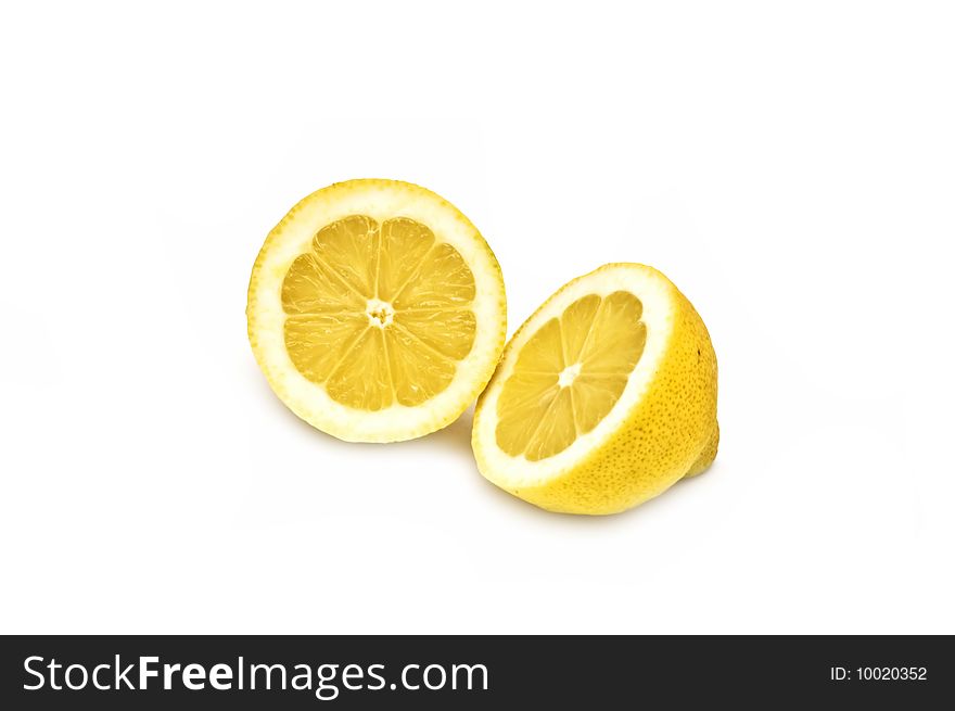 Lemons isolated on the white