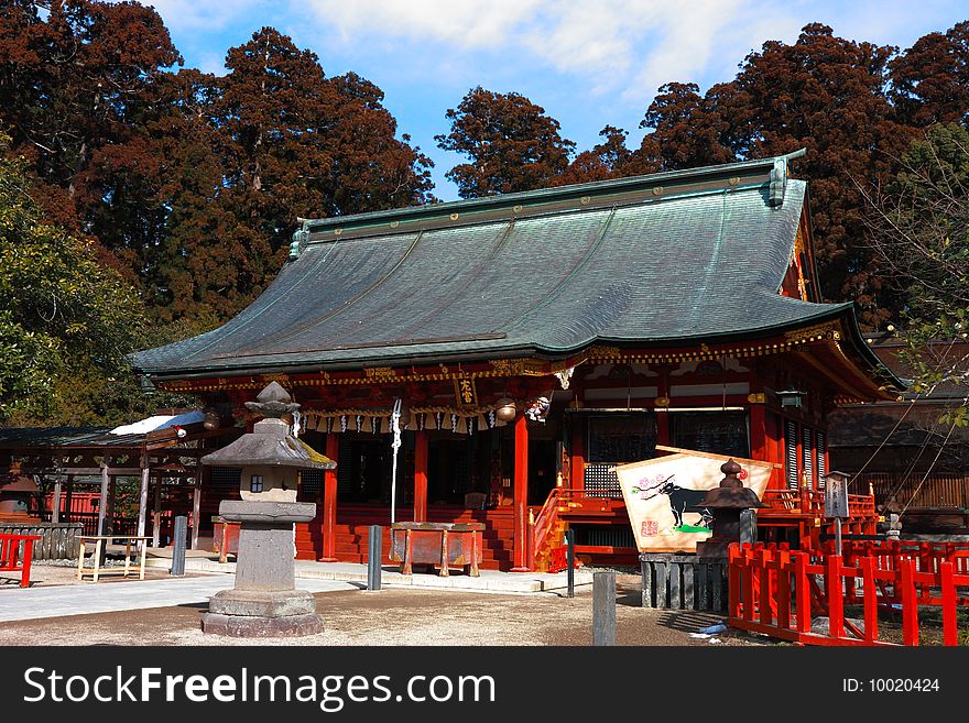 An old temple in  japan