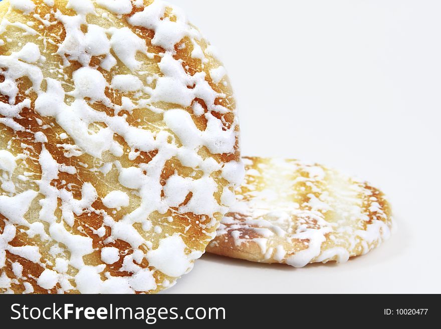 Isolated image of Japanese a rice biscuit with seaweed