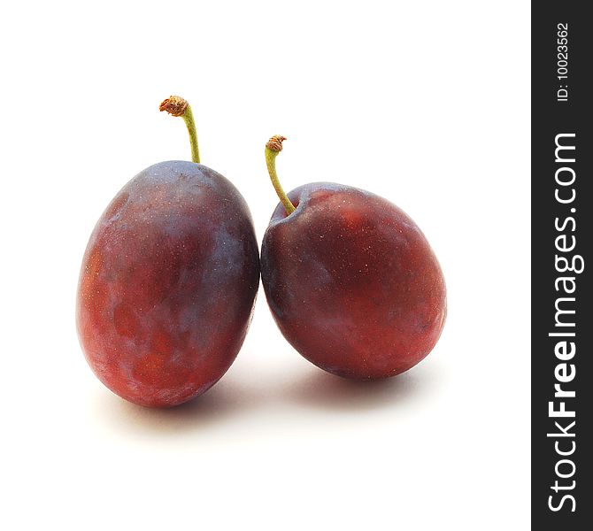 Plums Isolated