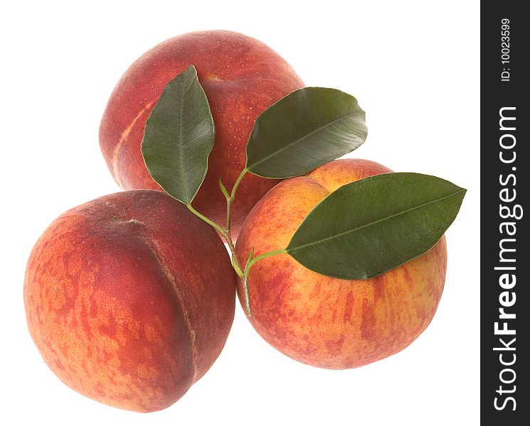 Peaches With Leafs