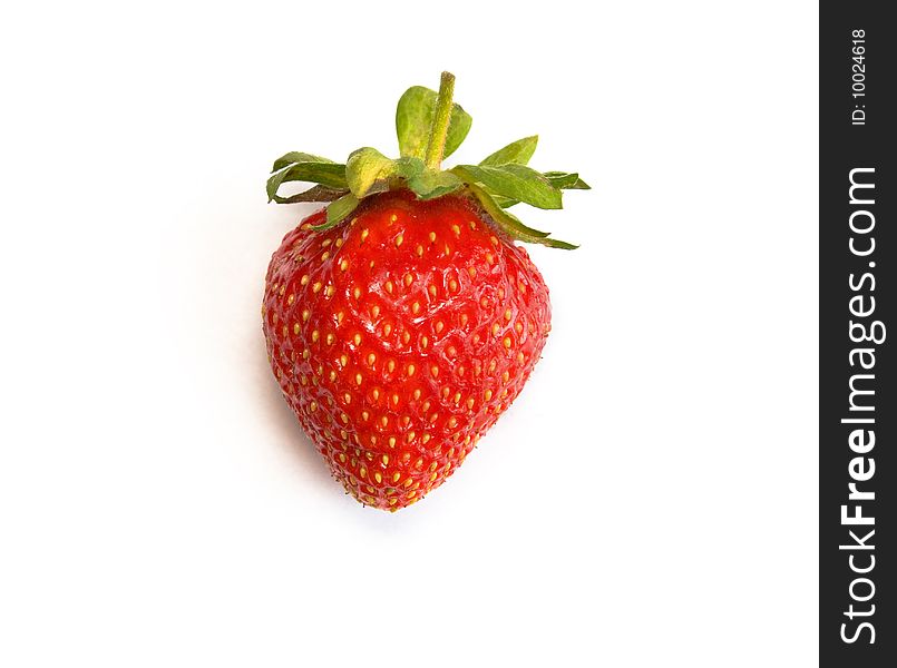 Sweet strawberry isolated on white