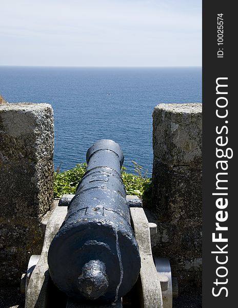 Defence Canons at St Michaels Mount. Defence Canons at St Michaels Mount