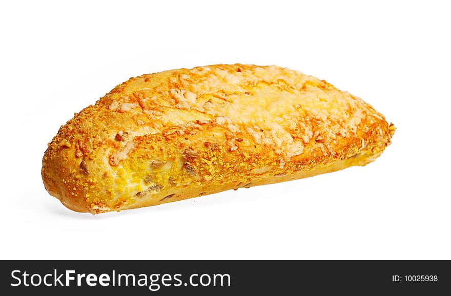 Corn Bread on a white background