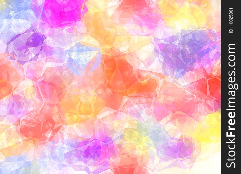 Abstract colorful background, frosted ornament