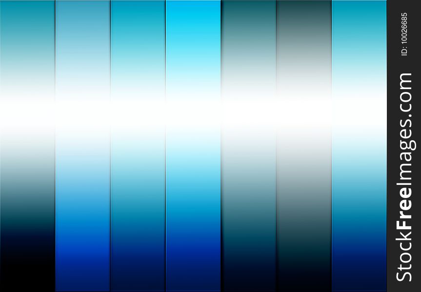 Blue lines with light effects. Abstract background