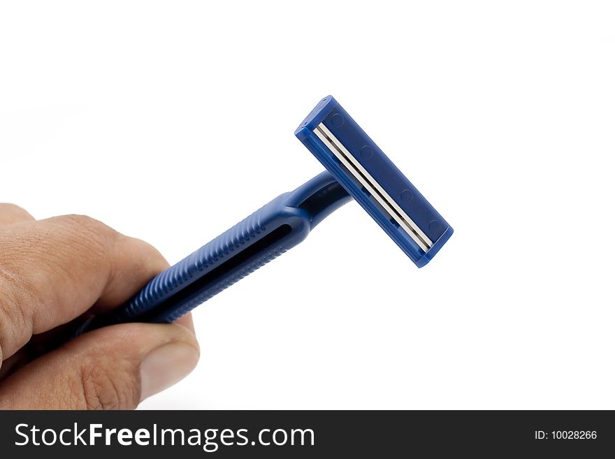 Disposable Blue Razors With Hand