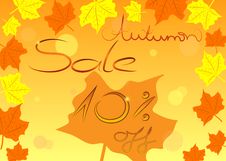 Colorful Autumn Sale Shopping Concept, Vector. Royalty Free Stock Photo Colorful Autumn Sale Shopping Concept, Vector. Royalty Free Stock Photo