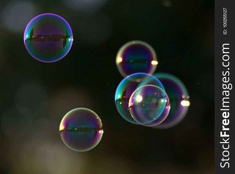 Light, Macro Photography, Close Up, Liquid Bubble