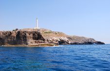 Lighthouse On Rocks On The Sea Royalty Free Stock Photography Lighthouse On Rocks On The Sea Royalty Free Stock Photography