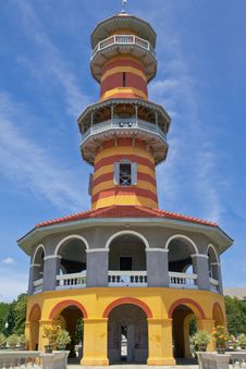 Watchtower In Bangpa-In Palace, Thailand Stock Photos