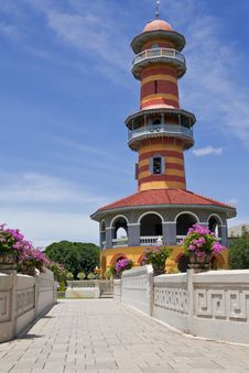 Watchtower In Bangpa-In Palace, Thailand Stock Images
