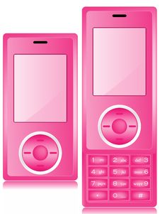 Pink Mobile Phone Stock Image Pink Mobile Phone Stock Image