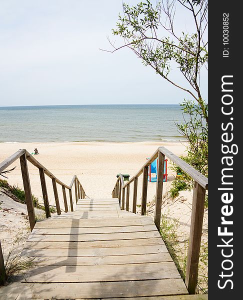 Walkway to the Baltic sea. Walkway to the Baltic sea