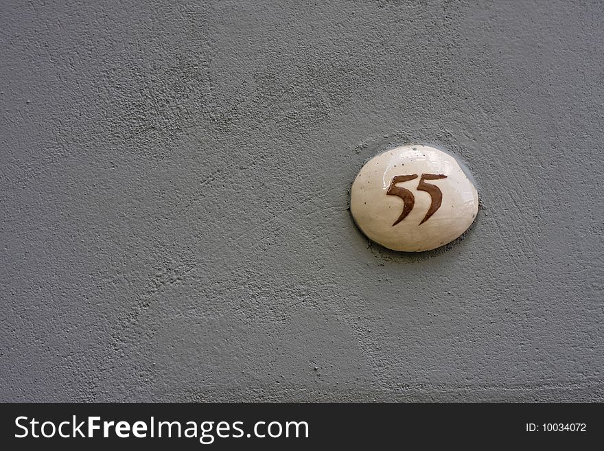 Number 55 On A Wall