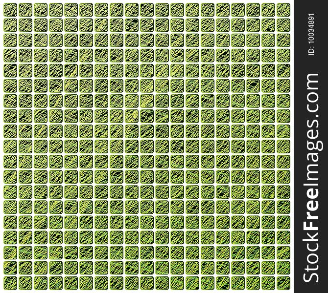 Green Vector Mosaic. Vector Background Collection.