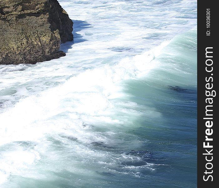 A large wave in the ocean, Santa Cruse, California. A large wave in the ocean, Santa Cruse, California