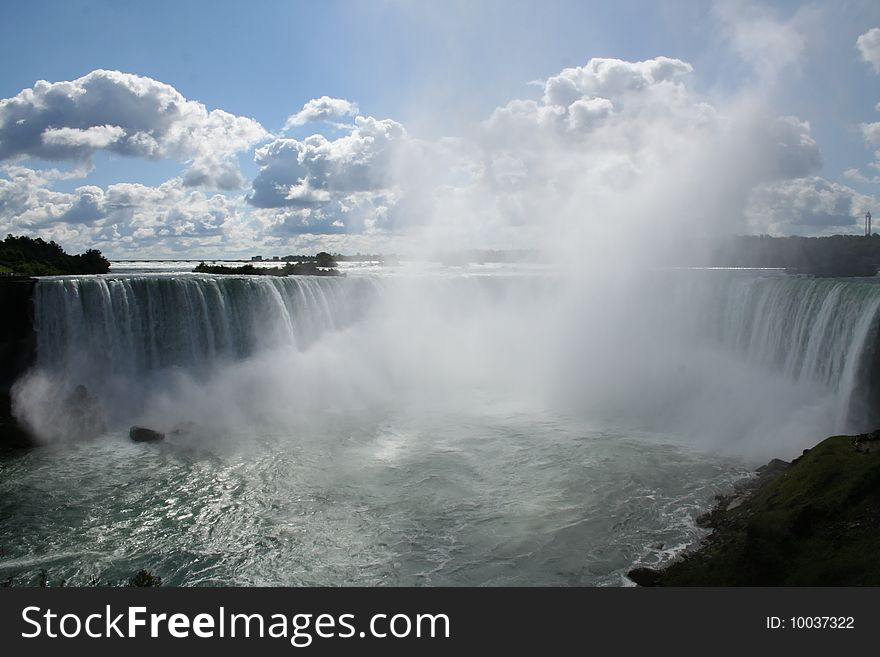 Niagara Fall at border of canada