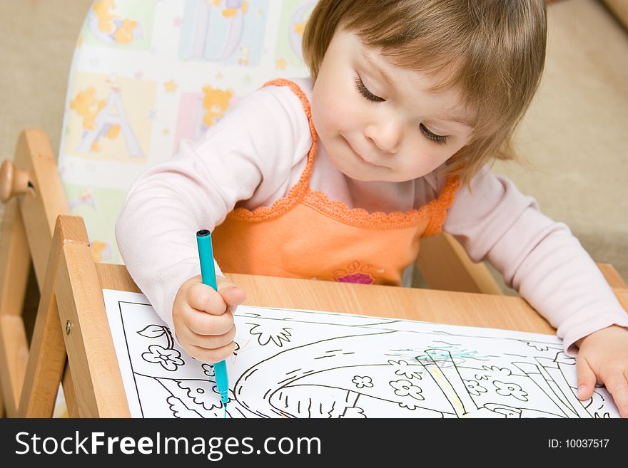 Baby Girl Drawing