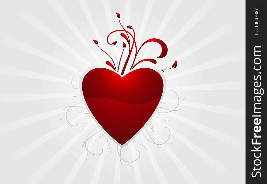 Abstract Valentine Heart Background