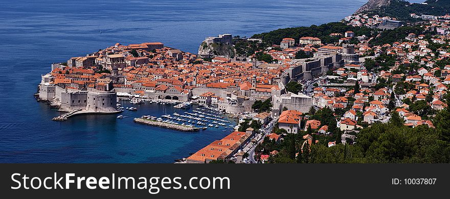 Panorama of old city Dubrovnik, Croatia. Panorama of old city Dubrovnik, Croatia