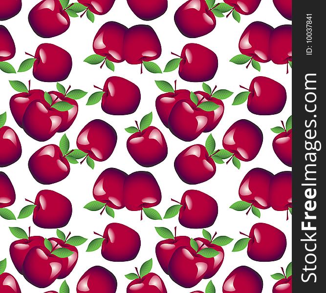 Seamless apple background. Vector illustration. Seamless apple background. Vector illustration.