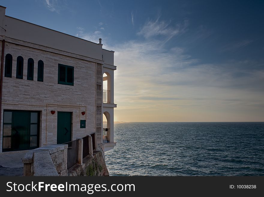 Sunset at Polignano a Mare, Italy, 2009. Sunset at Polignano a Mare, Italy, 2009