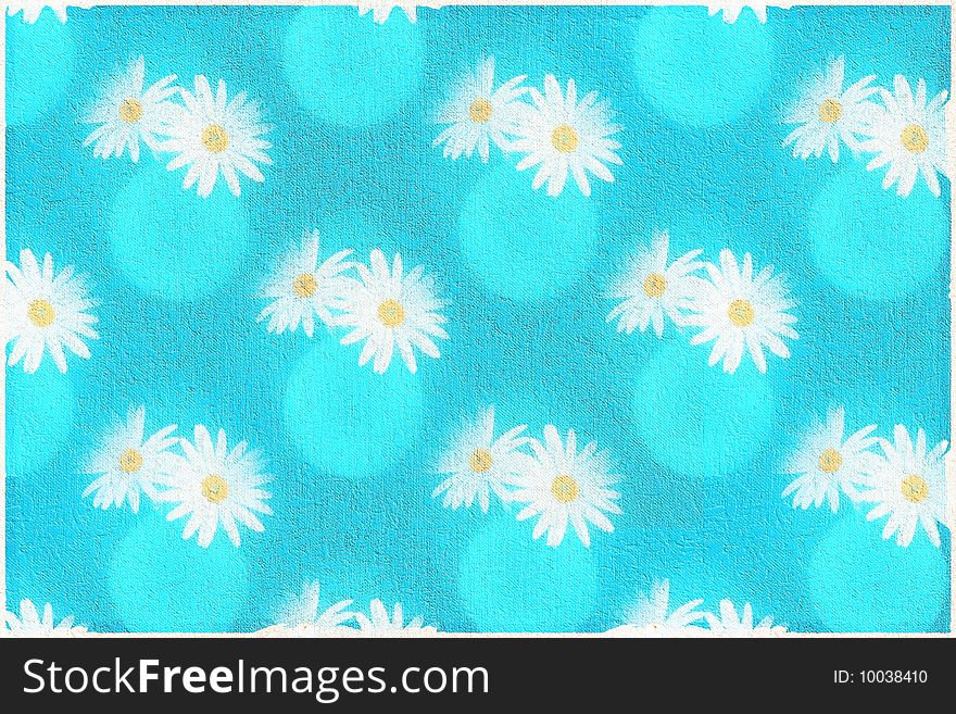 Camomile field , abstract fantasy, can be used designers for creation and processing of different images