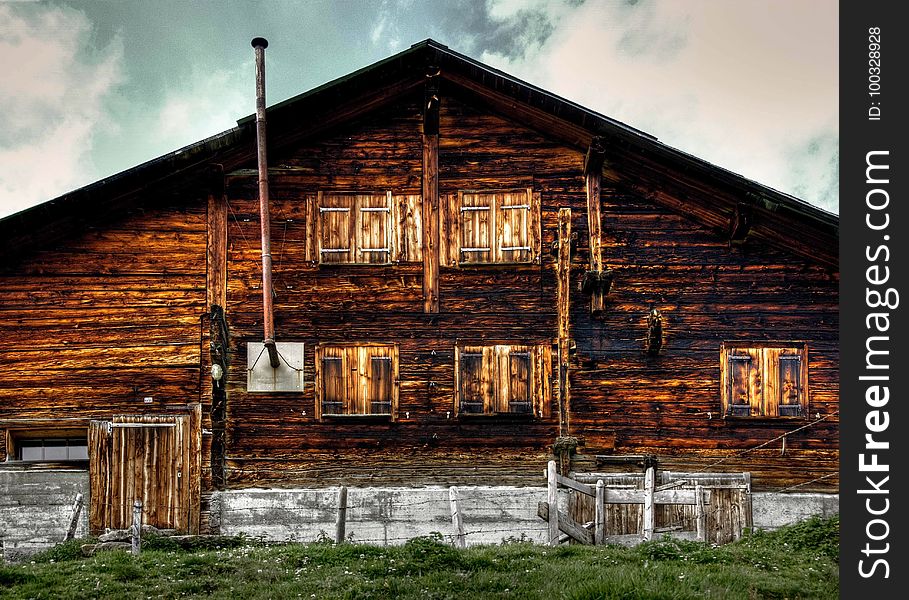 House, Log Cabin, Home, Wood