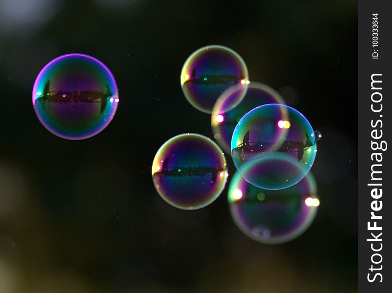 Close Up, Macro Photography, Liquid Bubble, Water