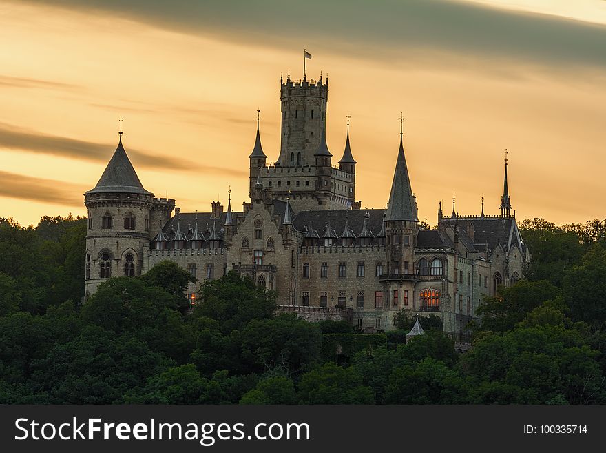 Landmark, Sky, ChÃ¢teau, Castle