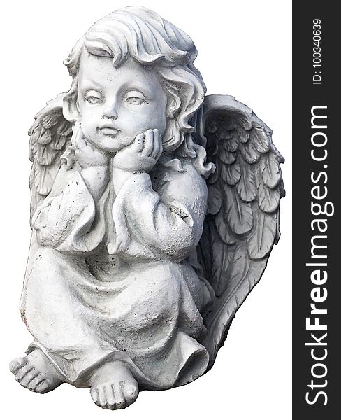 Angel, Stone Carving, Classical Sculpture, Figurine