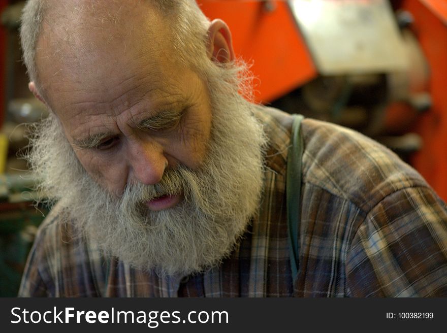 Facial Hair, Beard, Man, Senior Citizen
