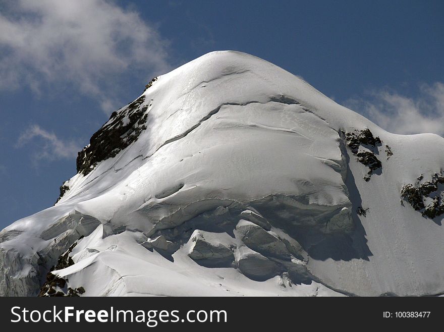 Mountainous Landforms, Mountain, Mountain Range, Snow