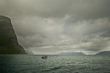 Fishing On Fjord Stock Photos Fishing On Fjord Stock Photos