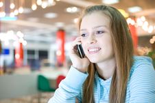 Young Woman With Cellphone Royalty Free Stock Photos Young Woman With Cellphone Royalty Free Stock Photos