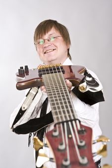 Guitar Player Playing Guitar Royalty Free Stock Image Guitar Player Playing Guitar Royalty Free Stock Image