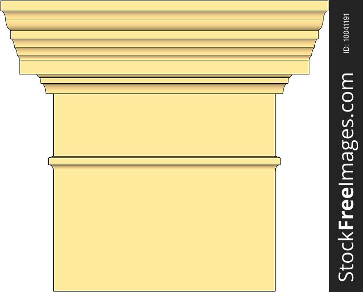 Ionic Column Architecture, vector and high resolution. Ionic Column Architecture, vector and high resolution