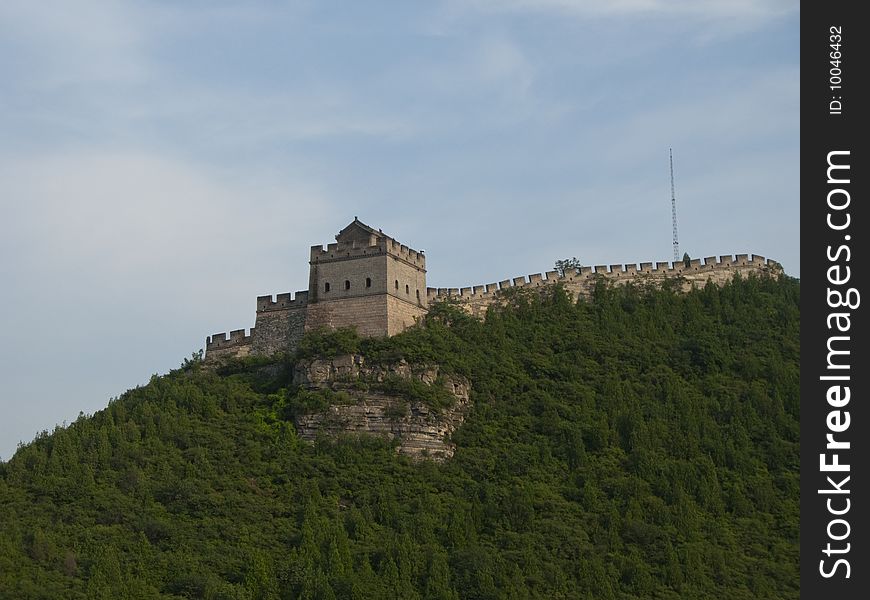 One of the several Guard Towers atop the Great Wall of China, outside of Beijing, China