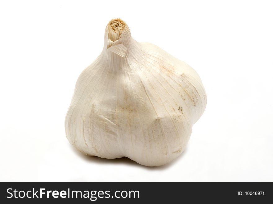 Garlic On White