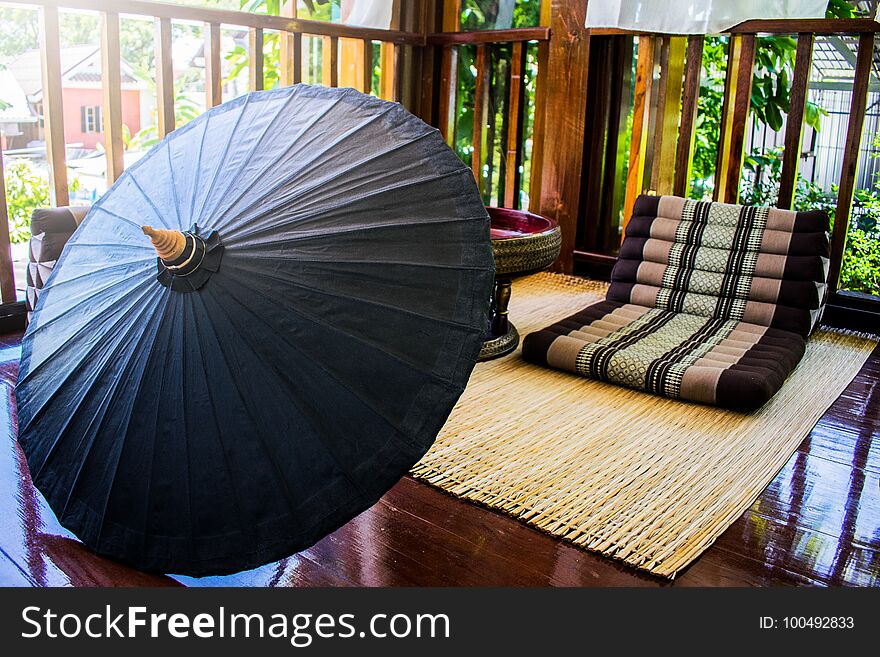 Relaxation corner, Thai Lanna style.