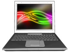 Blank Laptop Stock Image