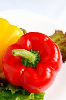 Red Sweet Bell Pepper Royalty Free Stock Photography Red Sweet Bell Pepper Royalty Free Stock Photography