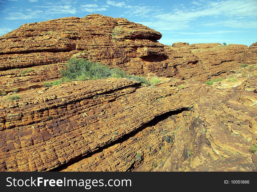 Erosion in George Gill Range, near Kings Canyon, Northern Territory - Australia. Erosion in George Gill Range, near Kings Canyon, Northern Territory - Australia.
