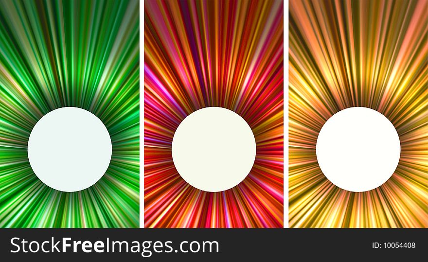 The forms with dispersing rays for focusing images in the circles. The forms with dispersing rays for focusing images in the circles.